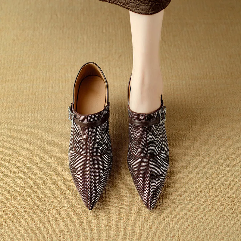 AlliChic Exotic Pointed Toe High Heels