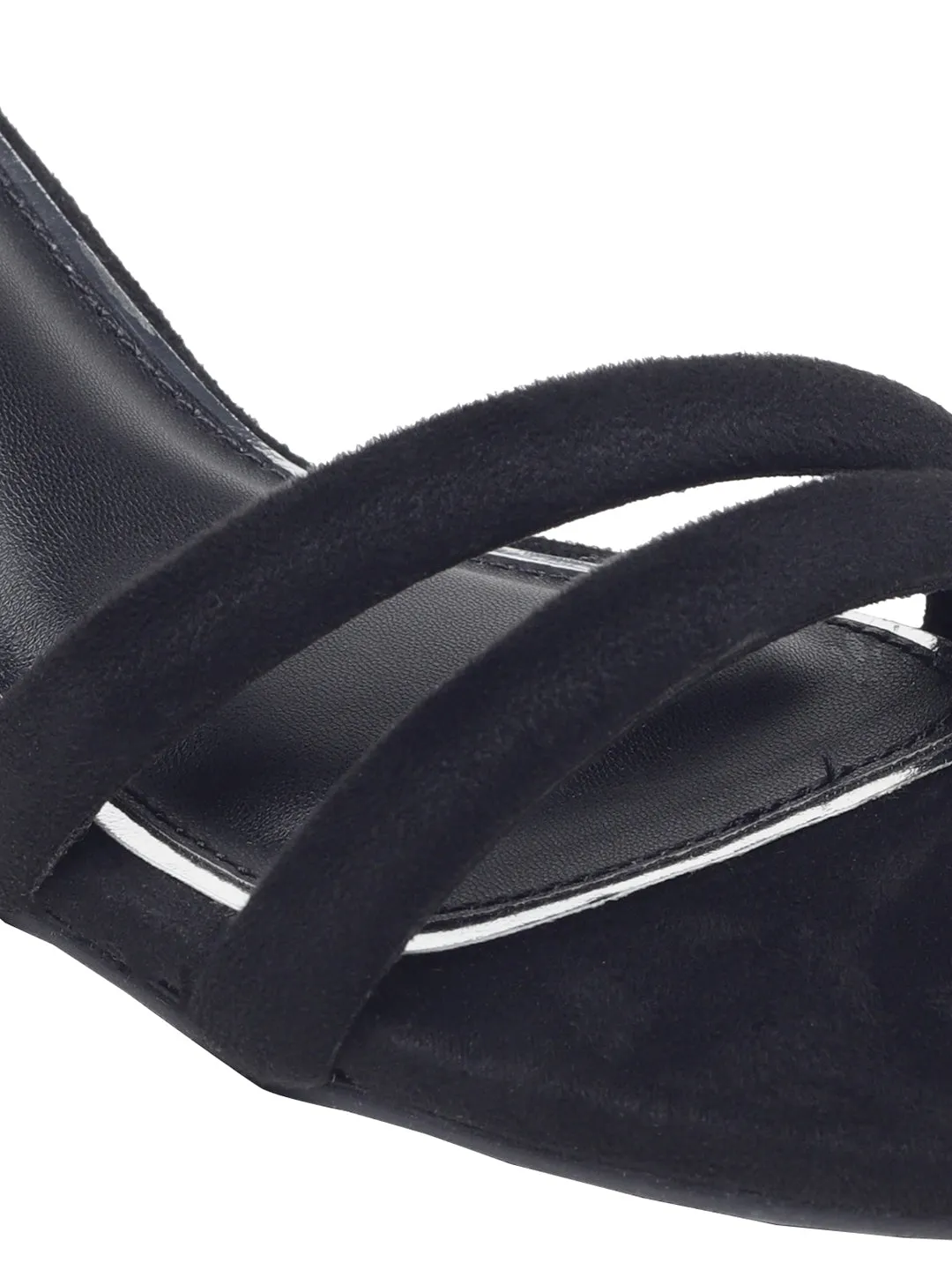 Alora  Black Block Heels