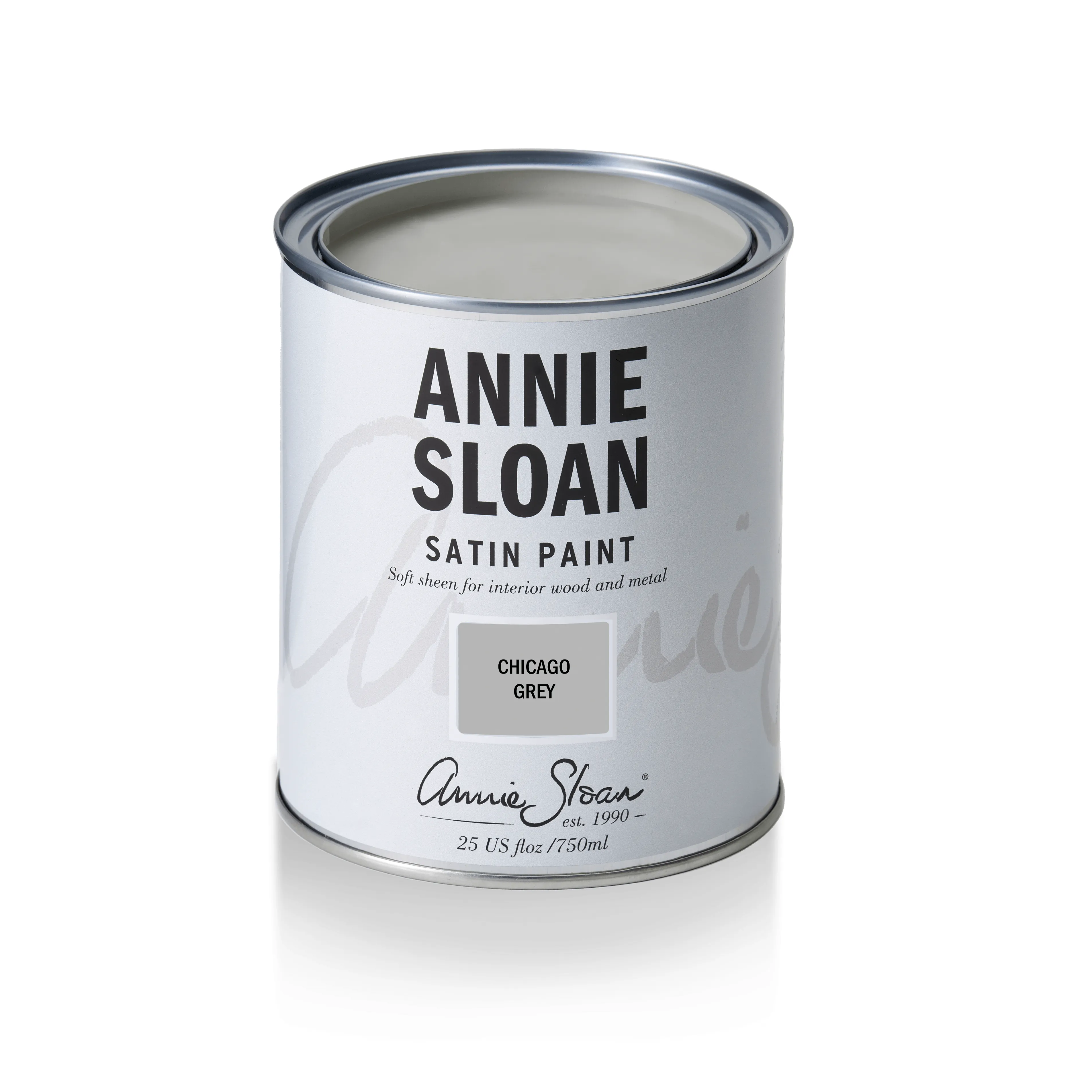 Annie Sloan Satin Paint Chicago Grey - 750 ml