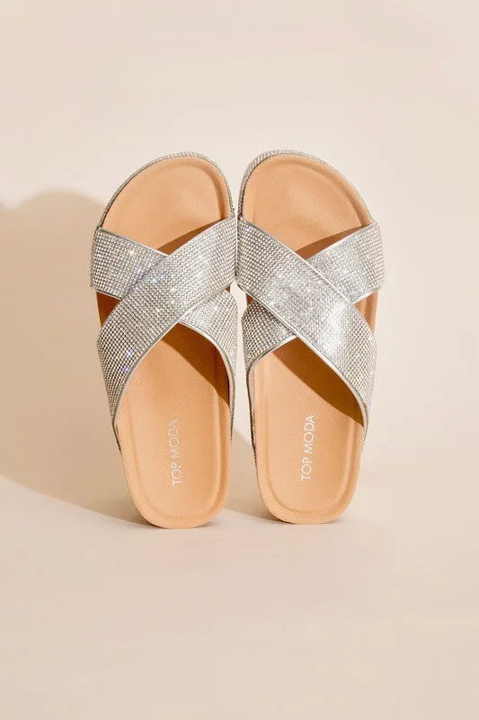 APOLLO Rhinestone Slides