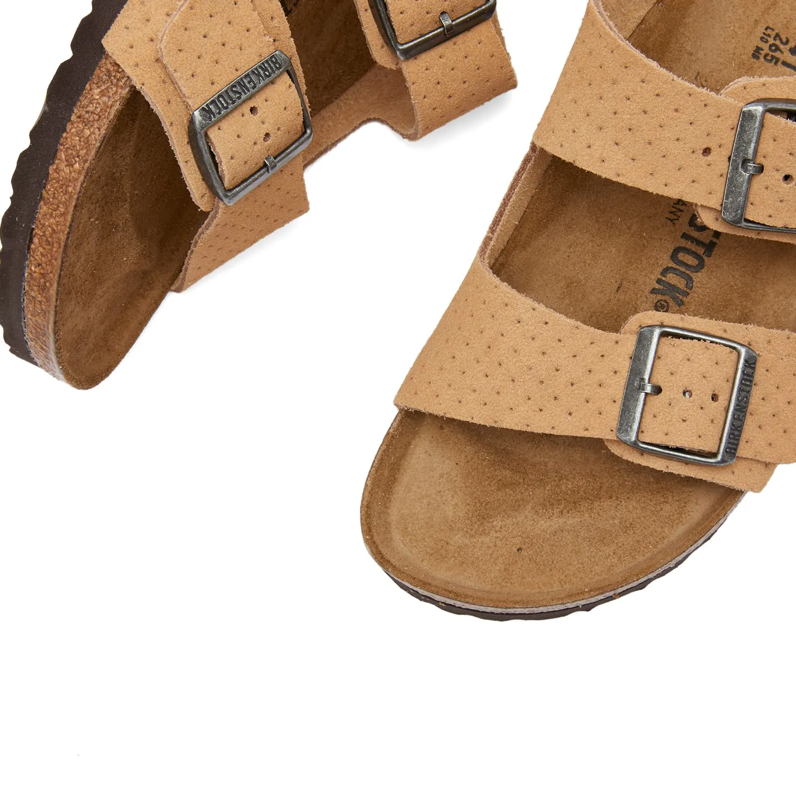 Birkenstock Arizona Sandals in New Beige Embossed Dots