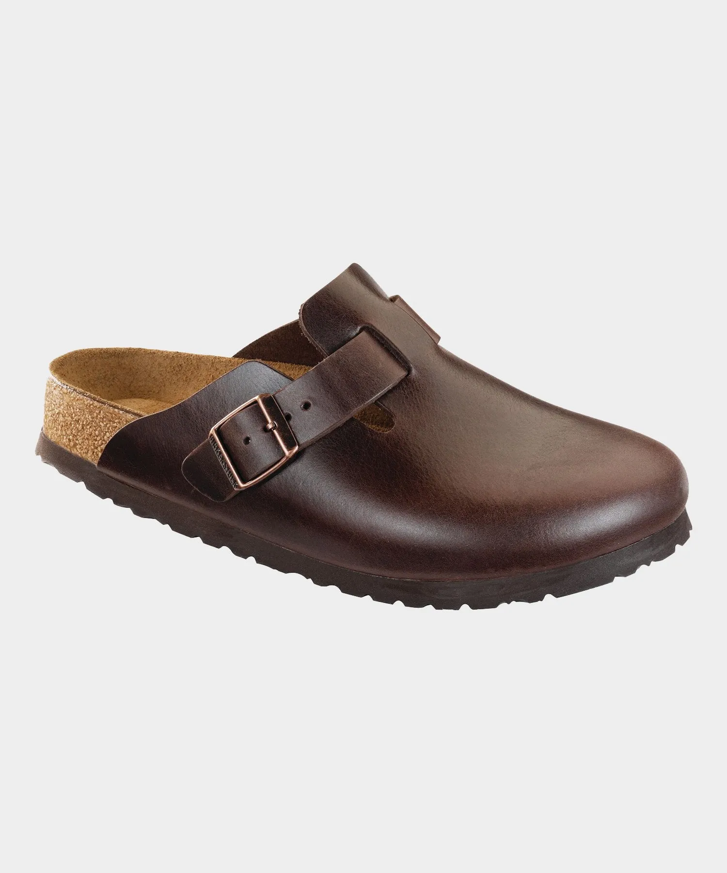 Birkenstock Boston Soft Footbed in Brown Amalfi Leather