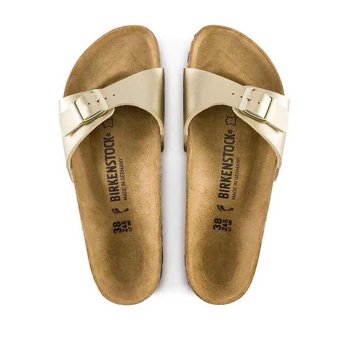 BIRKENSTOCK MADRID GOLD SANDALS