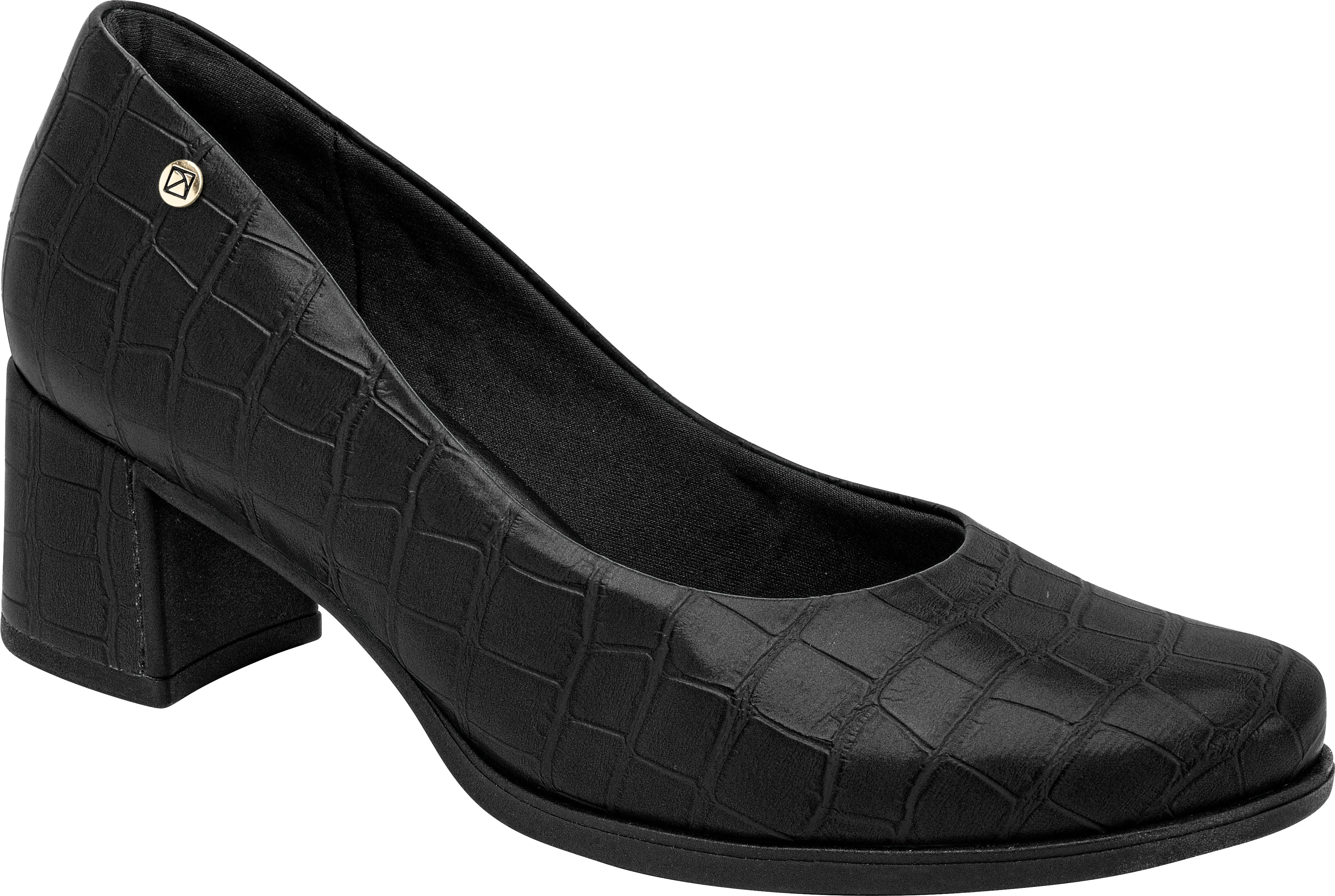 Black Croco Pumps for Women (654.007)