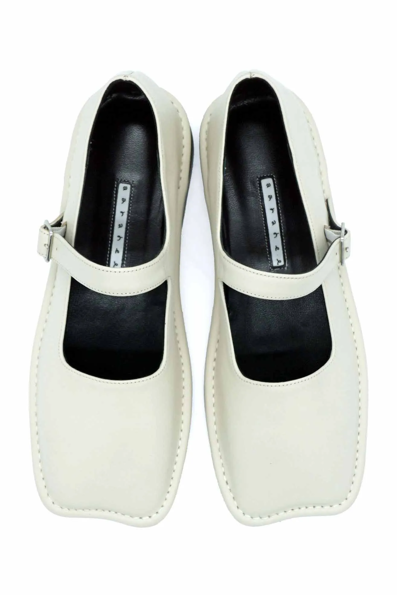 Bomi Mary Jane Flats Cream