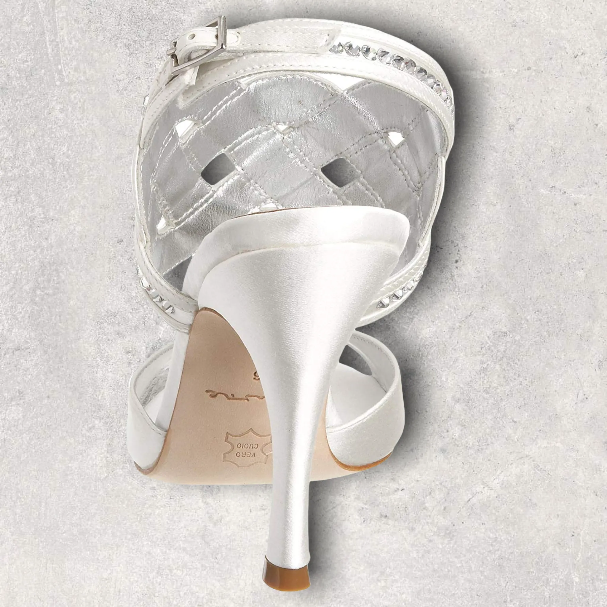 Bourne Tiffany Ivory Satin Heel Bridal Shoes UK 7 BNIB