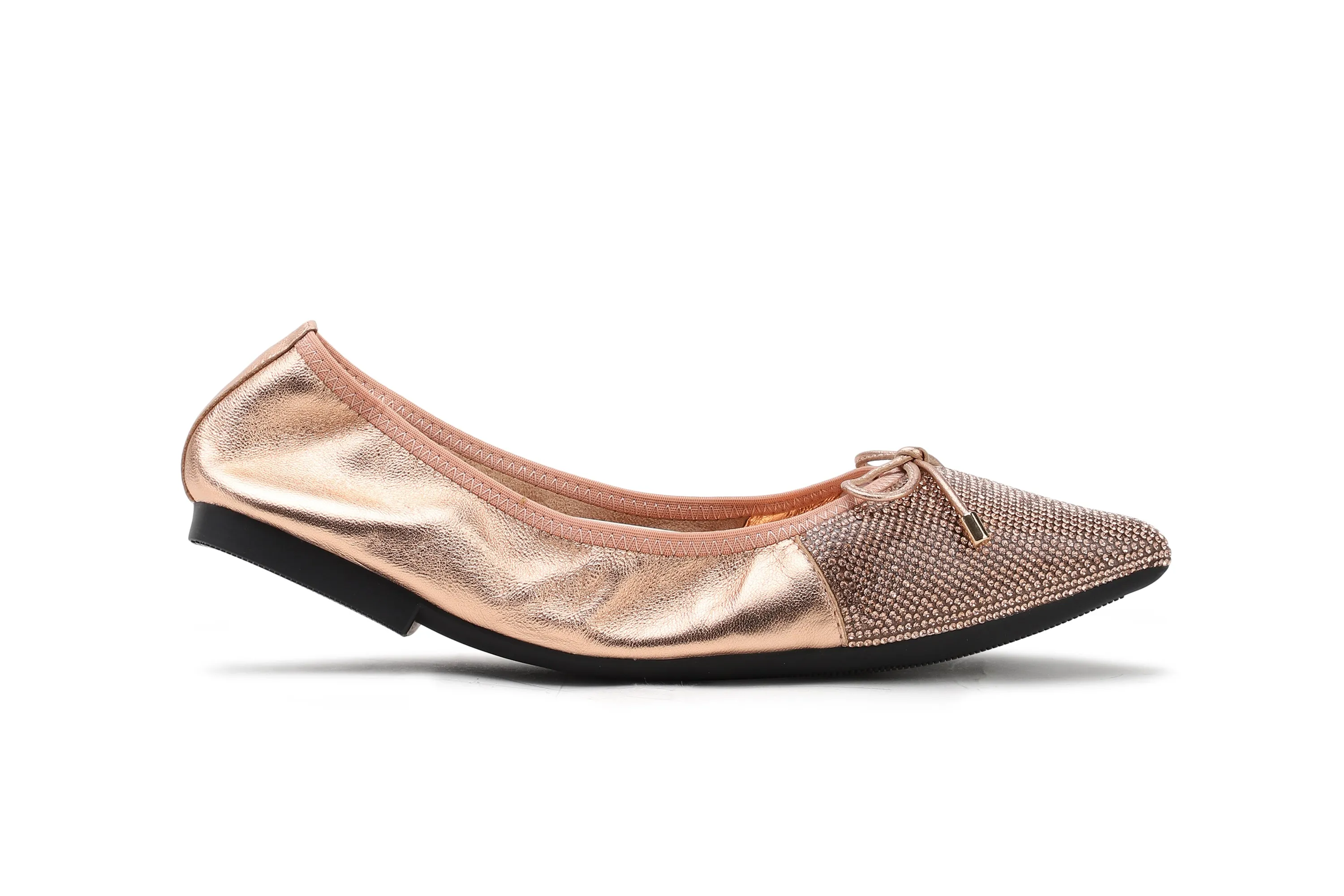 Bow Glitter Foldable Flats