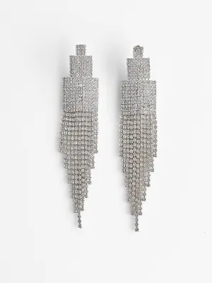 CZ Cascading Glam Earrings