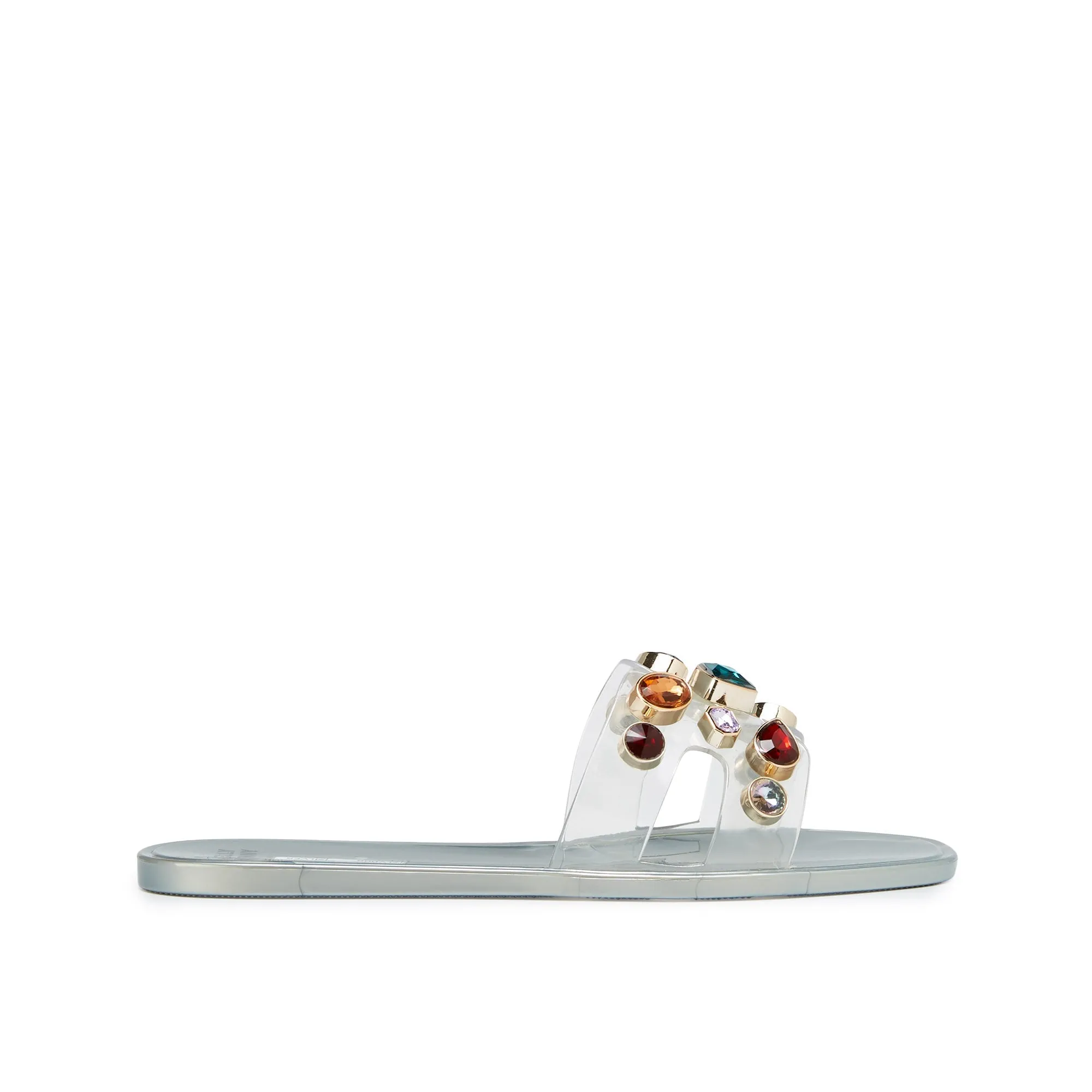 Donna Flat Sandals Silver