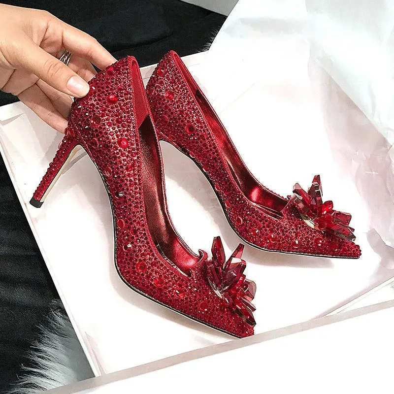 Elegant Queen Style High Heel Stiletto Shoes