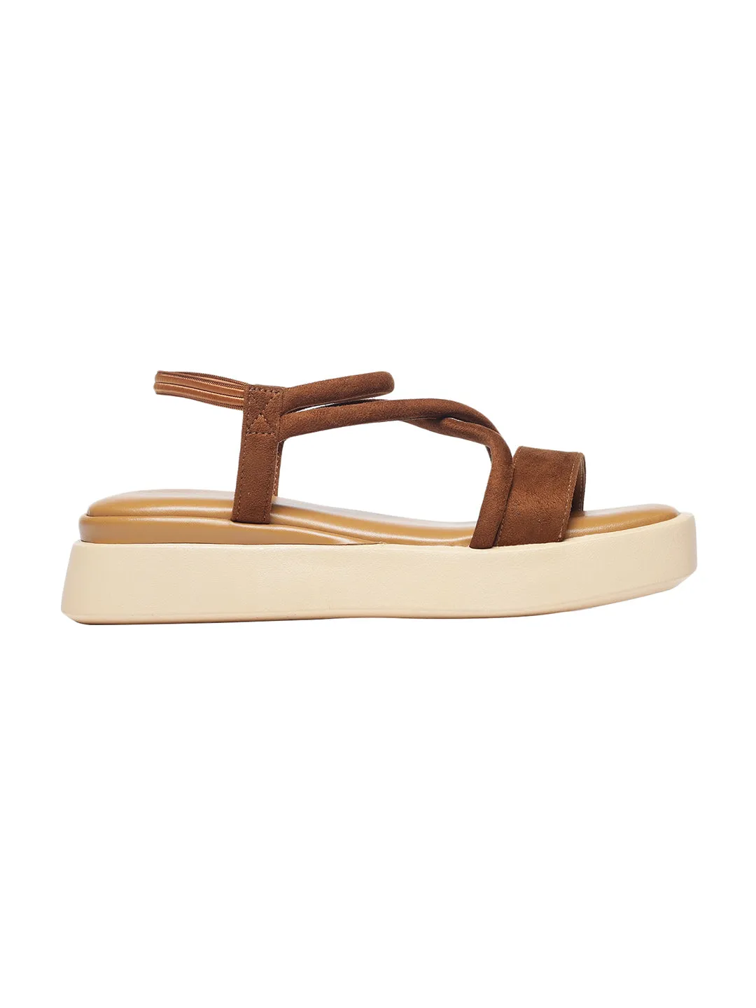 Eudori Tan Flatform Heels