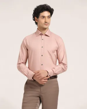 Formal Pink Solid Shirt - Retro