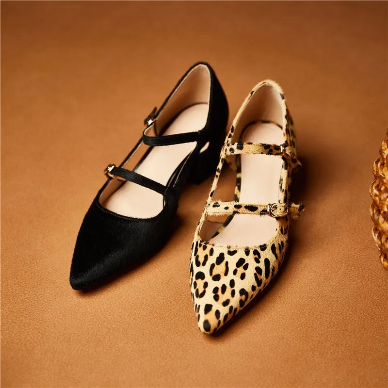 Glamorous Leopard Print Slip-On High Heel Sandals