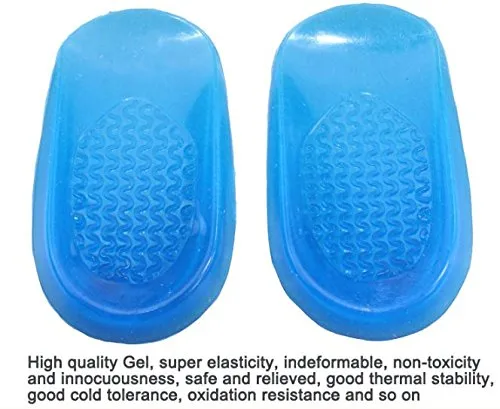 Importikaah Gel Heel Pads - 2 Pairs, 4 Units for Heel Pain (Med to Large)