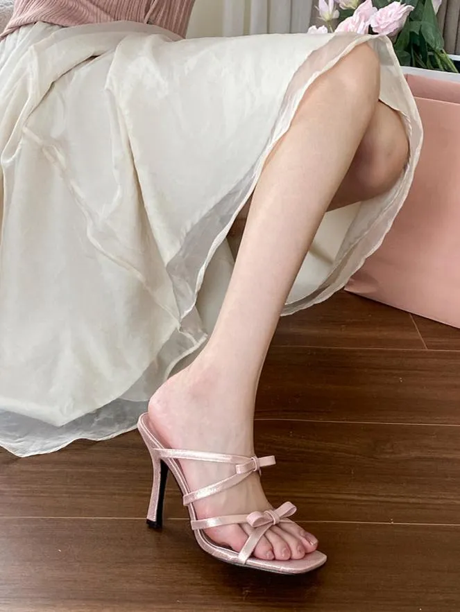 Jessy Strappy Bow High Heel Sandals