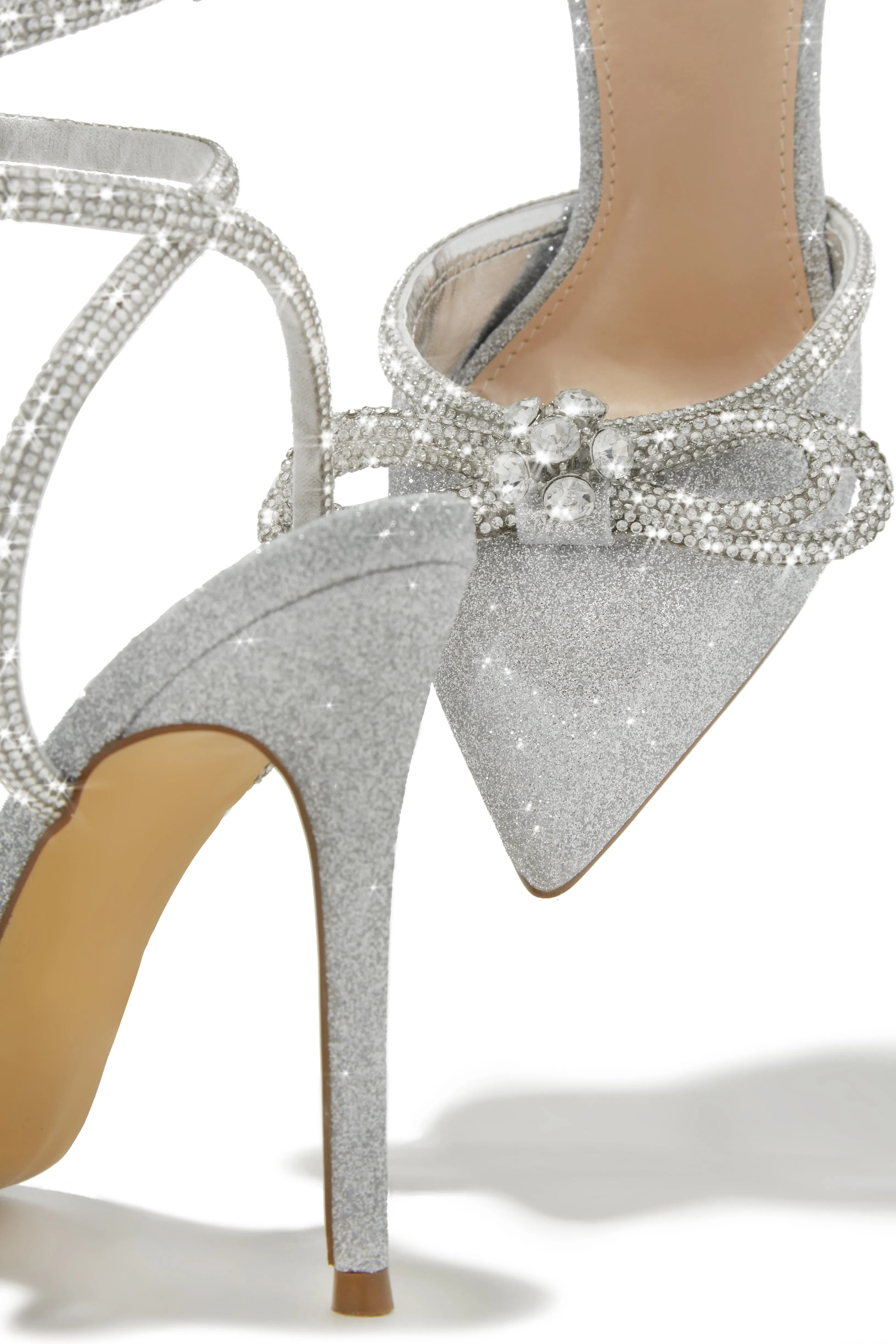 Kara Embellished Pumps - Glitter