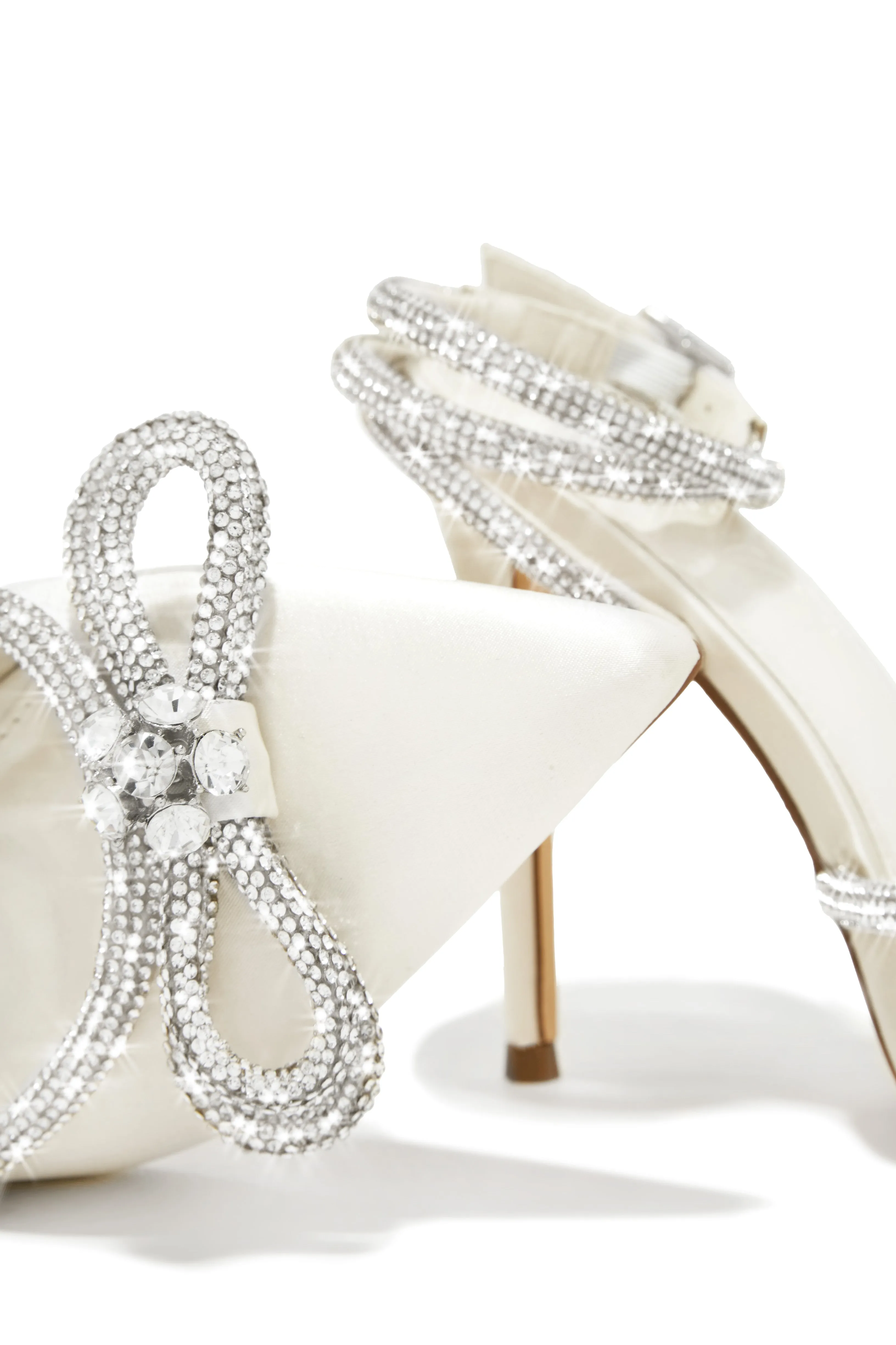 Kara Embellished Pumps - Ivory