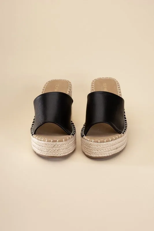 Locke Espadrille Mule Heels