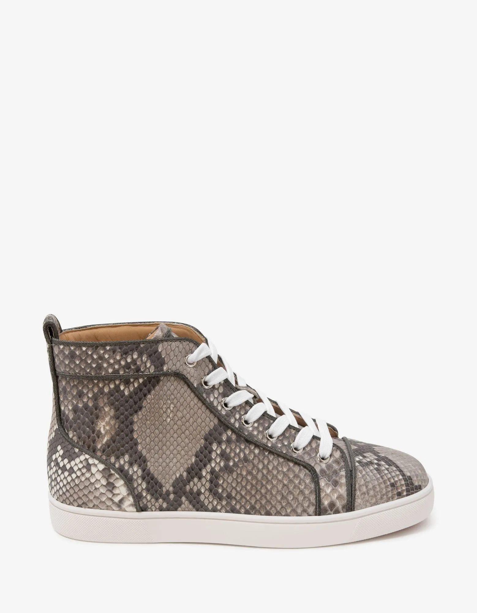 Louis Orlato Python Leather High Top Trainers