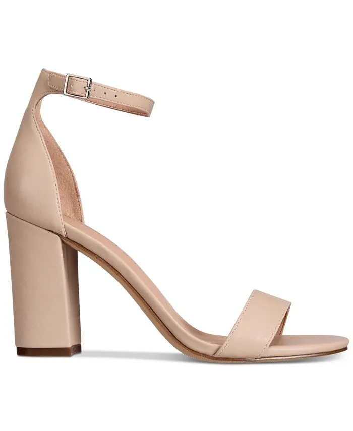 Madden Girl Bella Two-Piece Block Heel Sandals, Pink