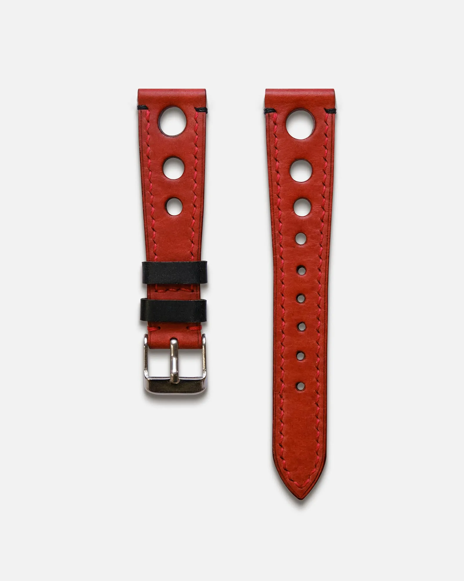 Milano Red Rally Strap with Black Details