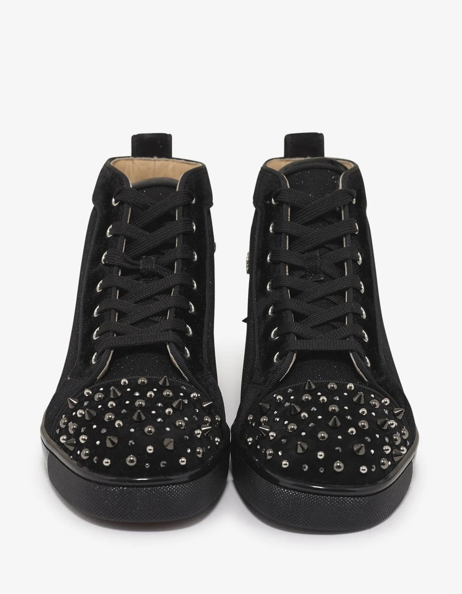 Milkylouis 2 Black Glitter Tennis High Top Trainers