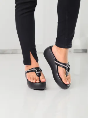 Ottilie Black Flatform Heels