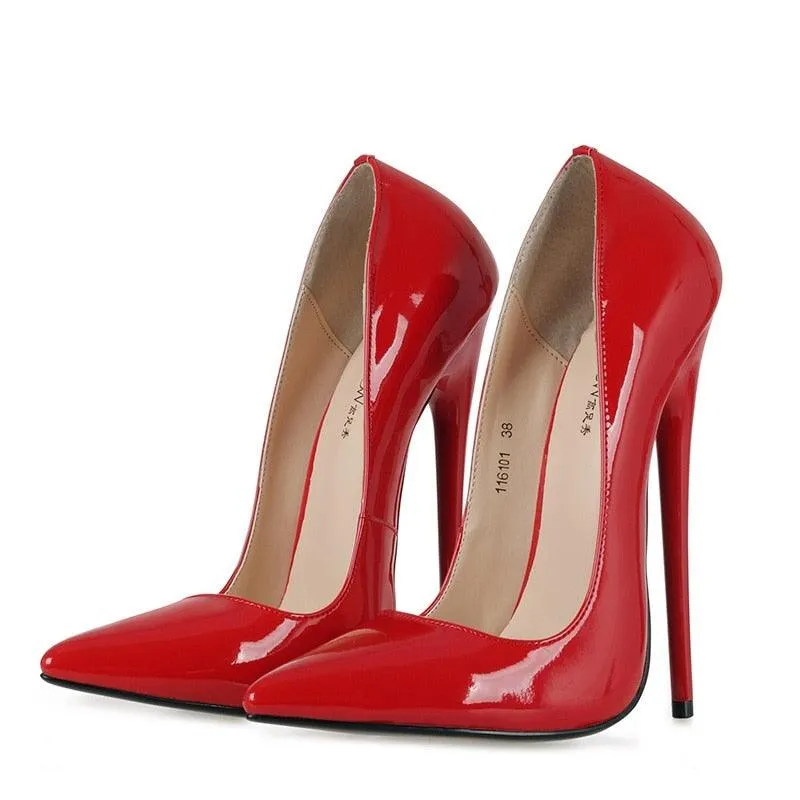 Patent Leather 16 cm High Heel Pumps