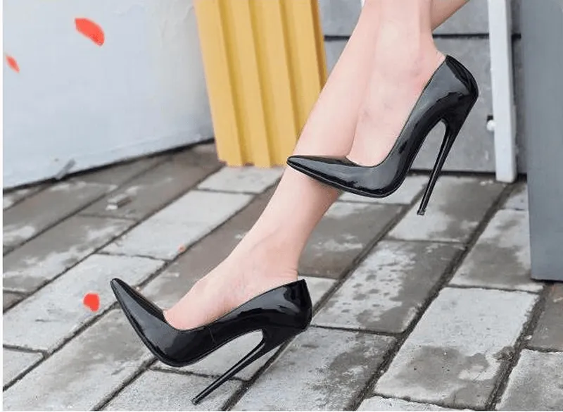 Patent Leather 16 cm High Heel Pumps