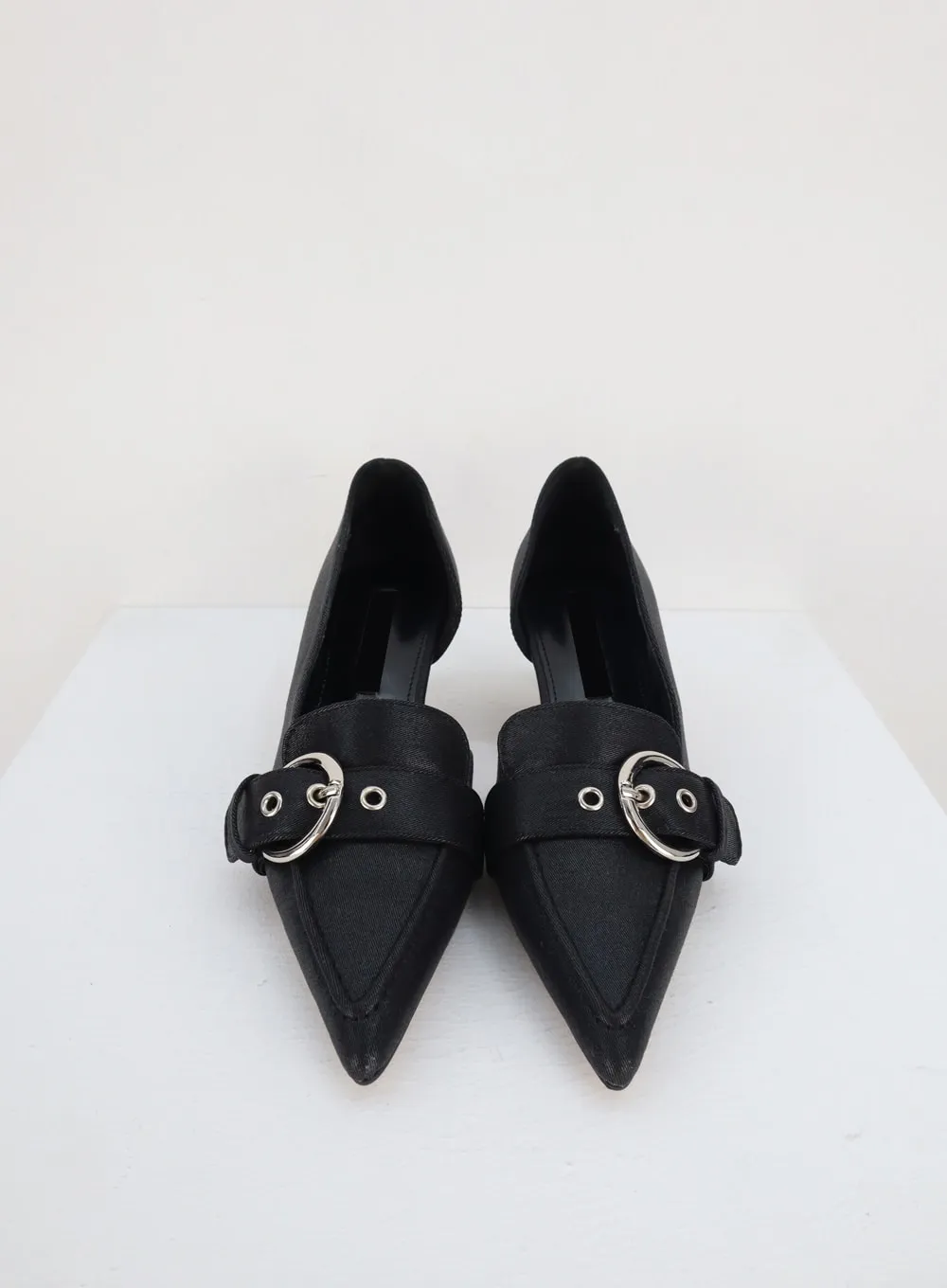 Pointed Toe Buckle Heels CA321