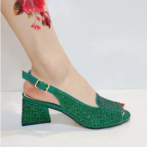 Rhinestone Embellished Fashion Luxe Sandals for Women