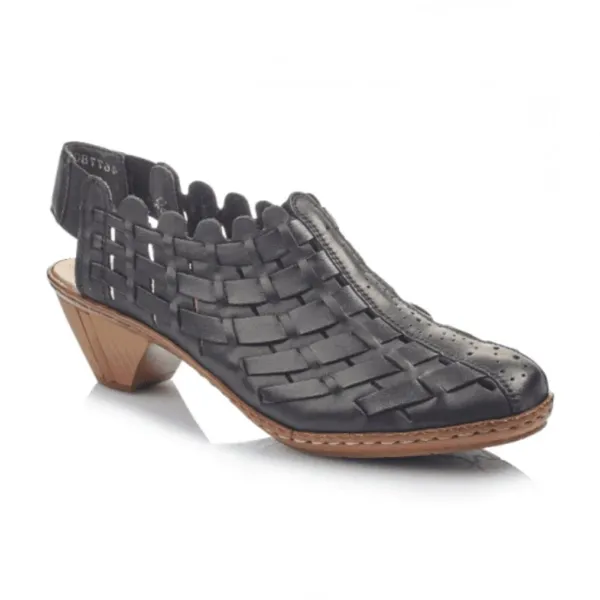 Rieker Women's Sina Weave Black