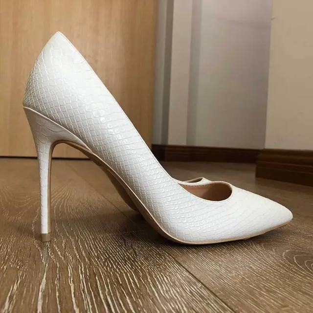 SerpentLuxe Exotic Pointed Toe Stiletto Pumps