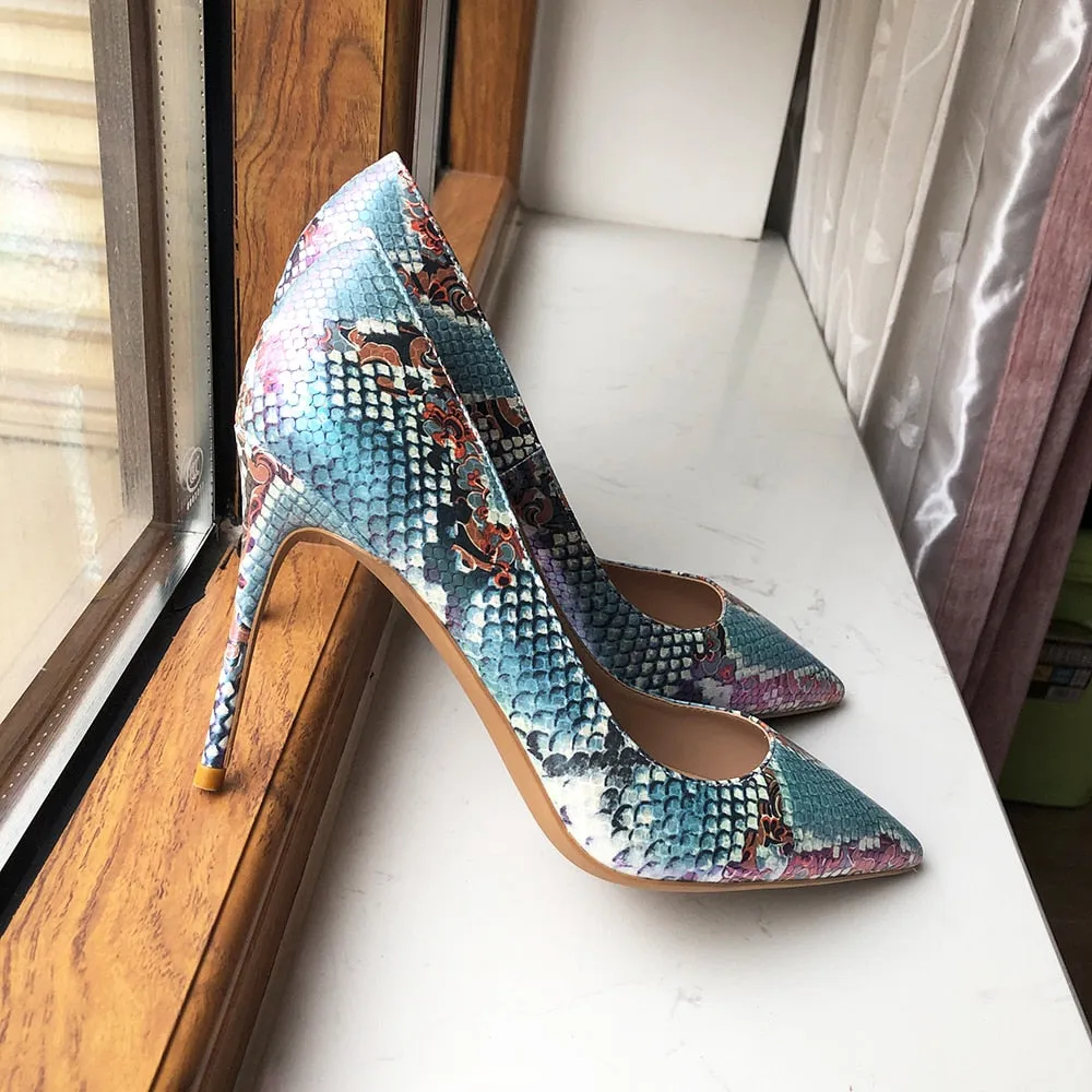 SerpentLuxe Stylish Plus Size High Heel Pumps