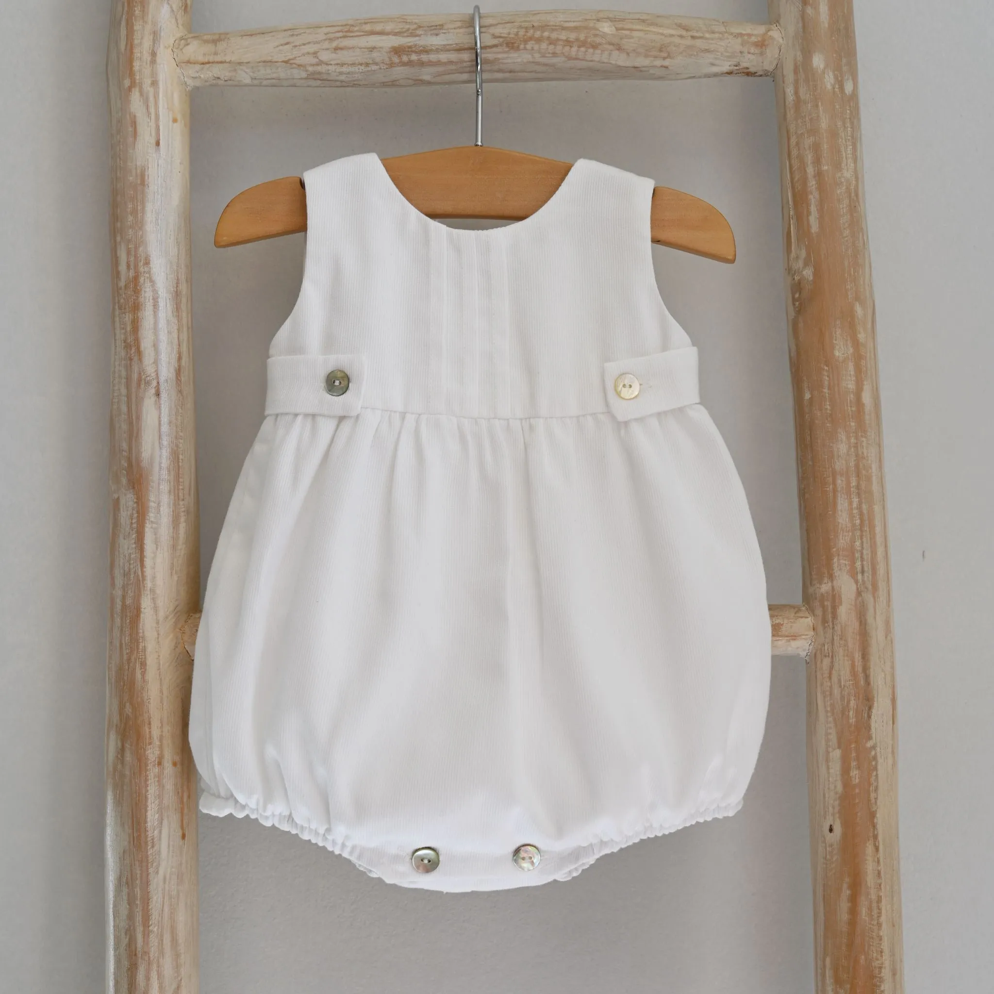 Sleeveless White Romper