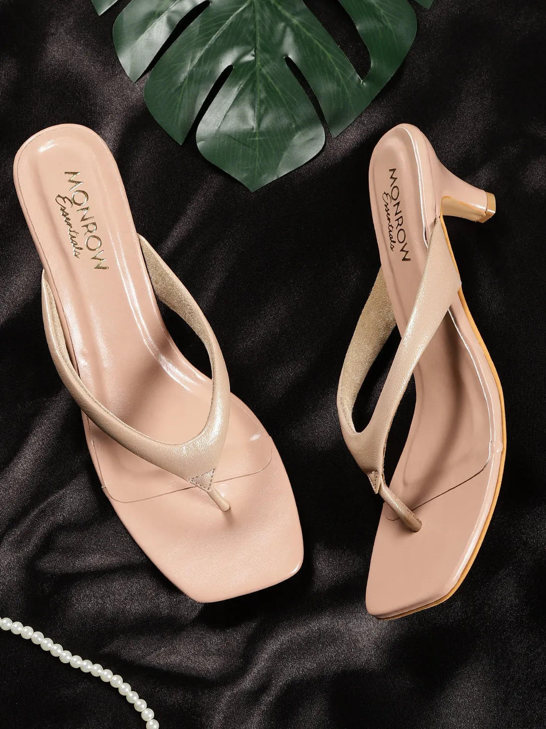 Sloane Beige Kitten Heels