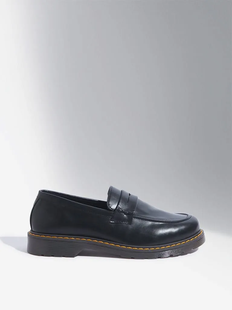 SOLEPLAY Black Penny Loafers