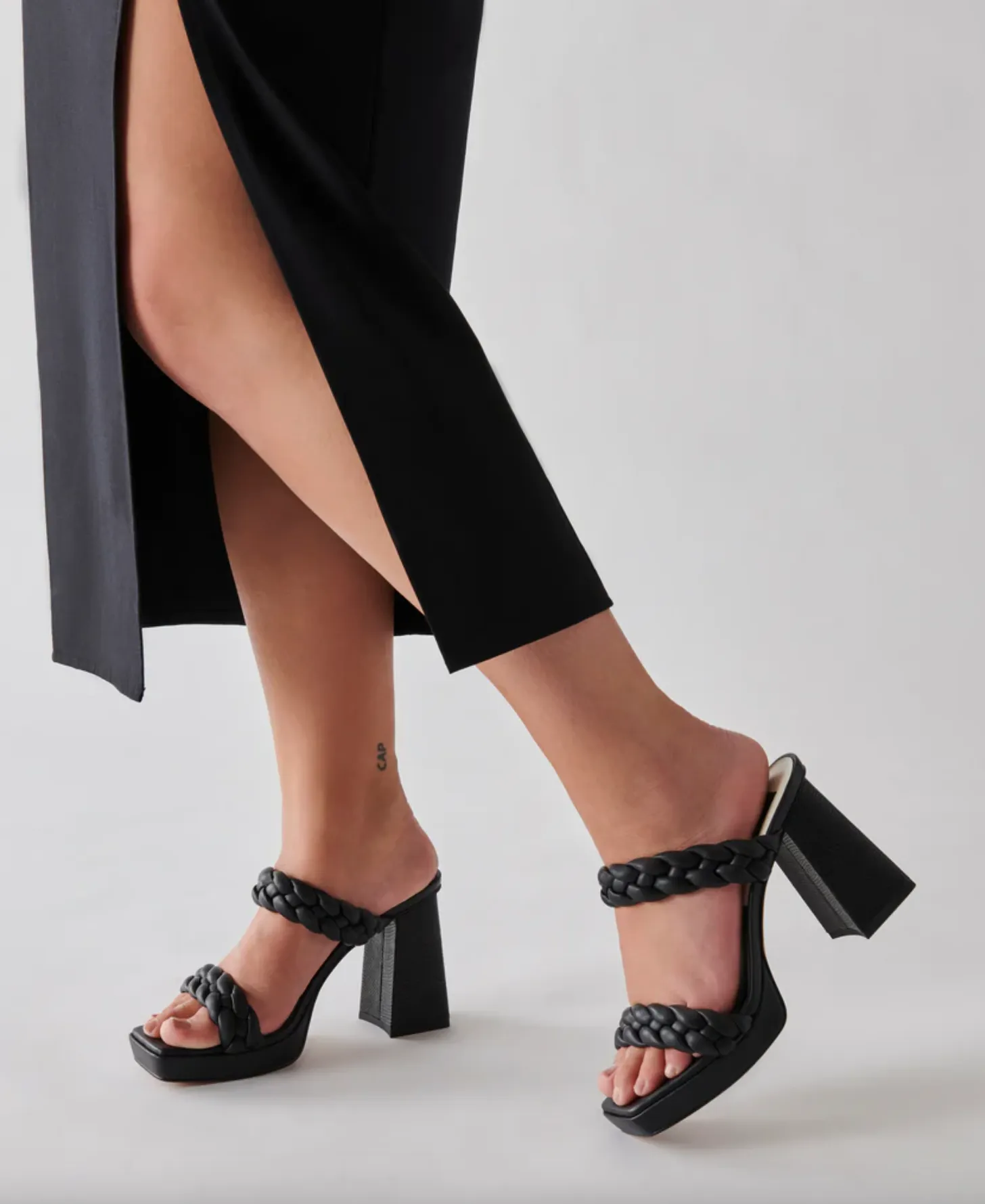 The Ashby Platform Heel by Dolce Vita - Black