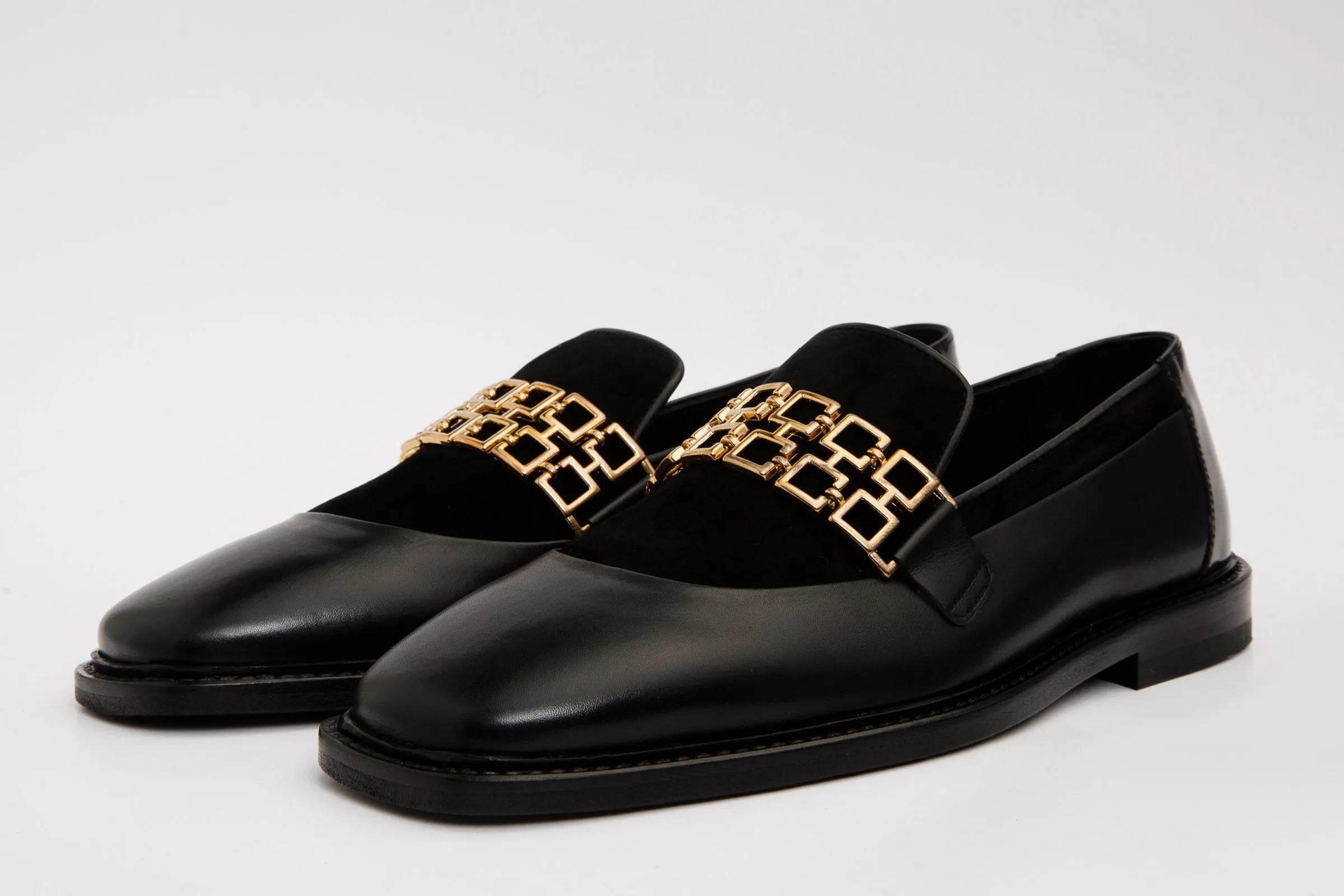 The Gemena Black Shoe Bit Dress Loafer Men Shoe