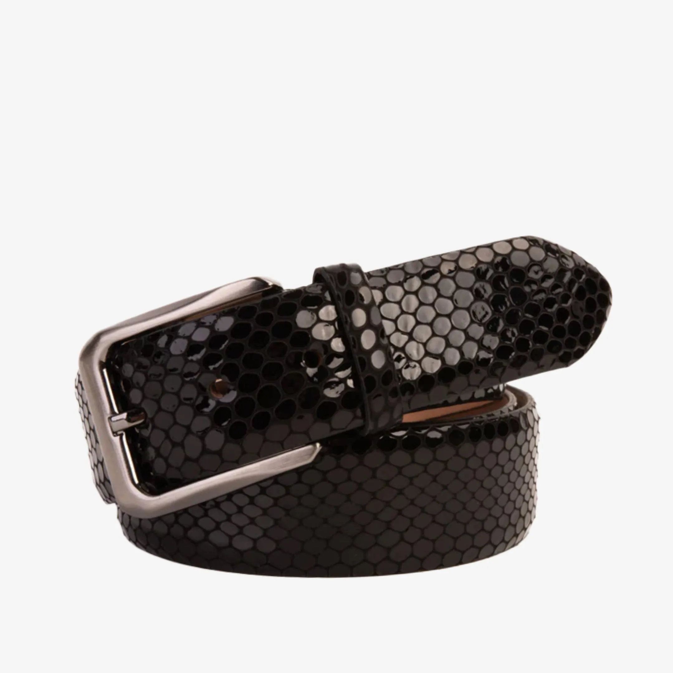 The King Black Leather Belt