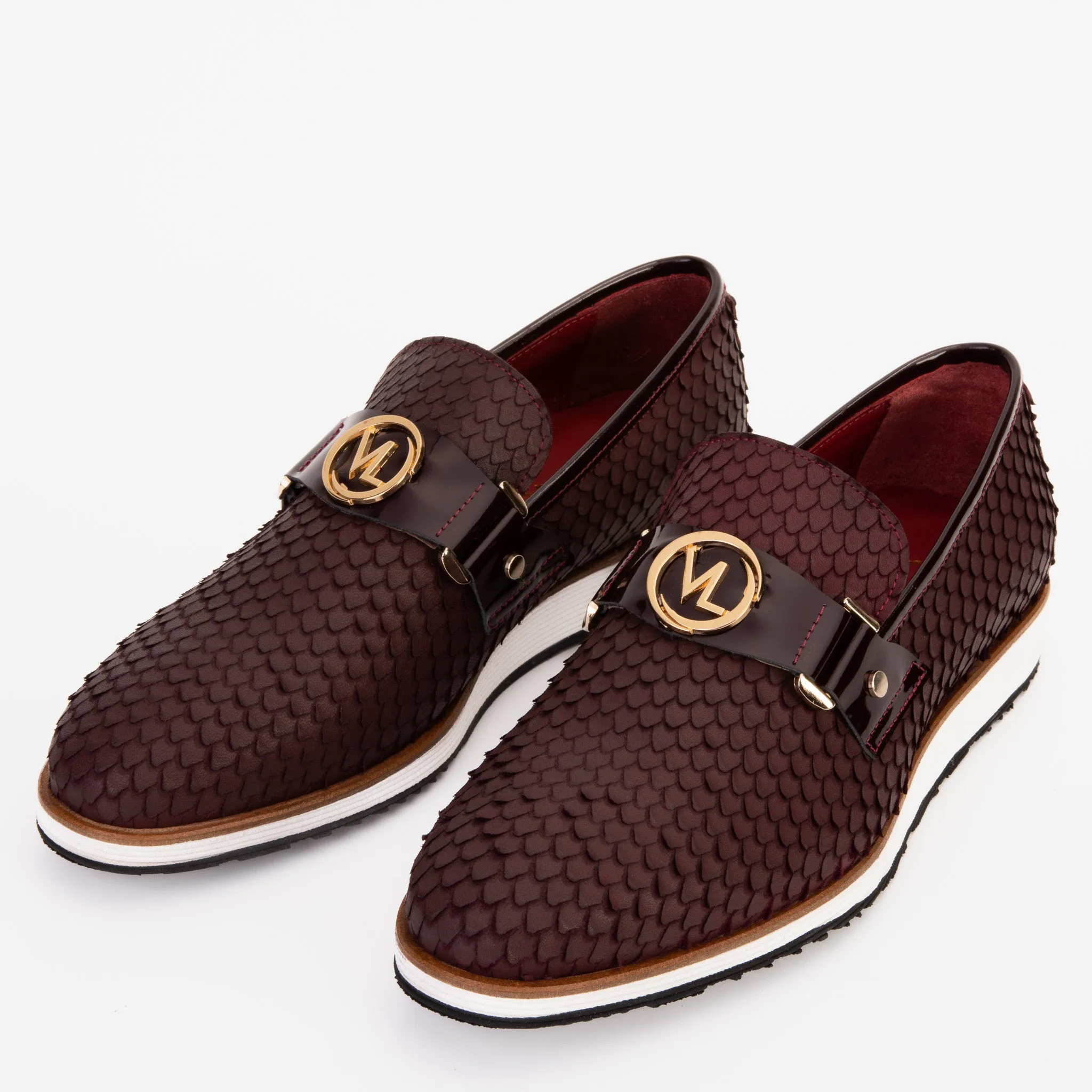 The Legacy Burgundy Leather Men Casual Loafer Shoe