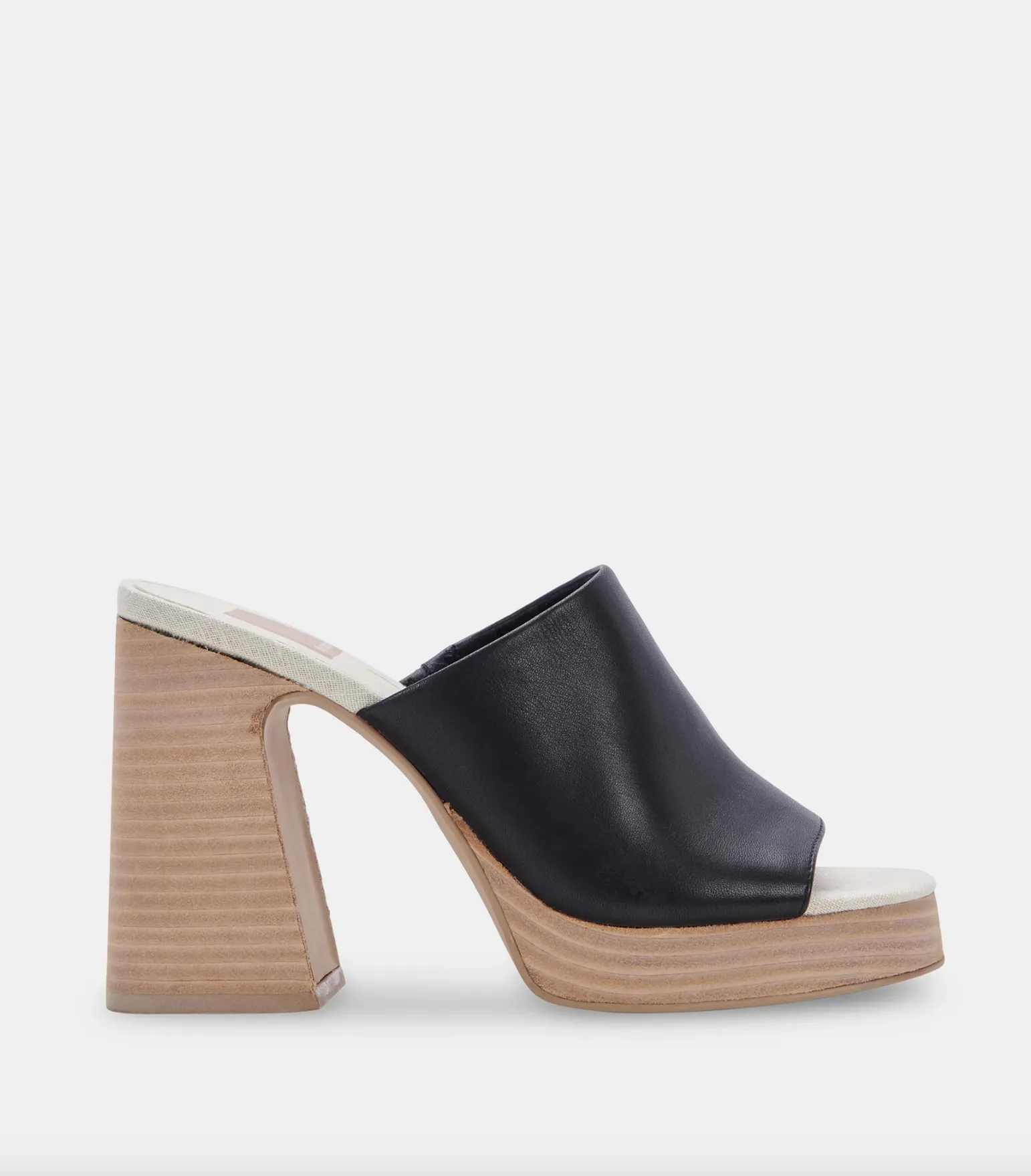 The Lukas Platform Heel by Dolce Vita - Black Leather