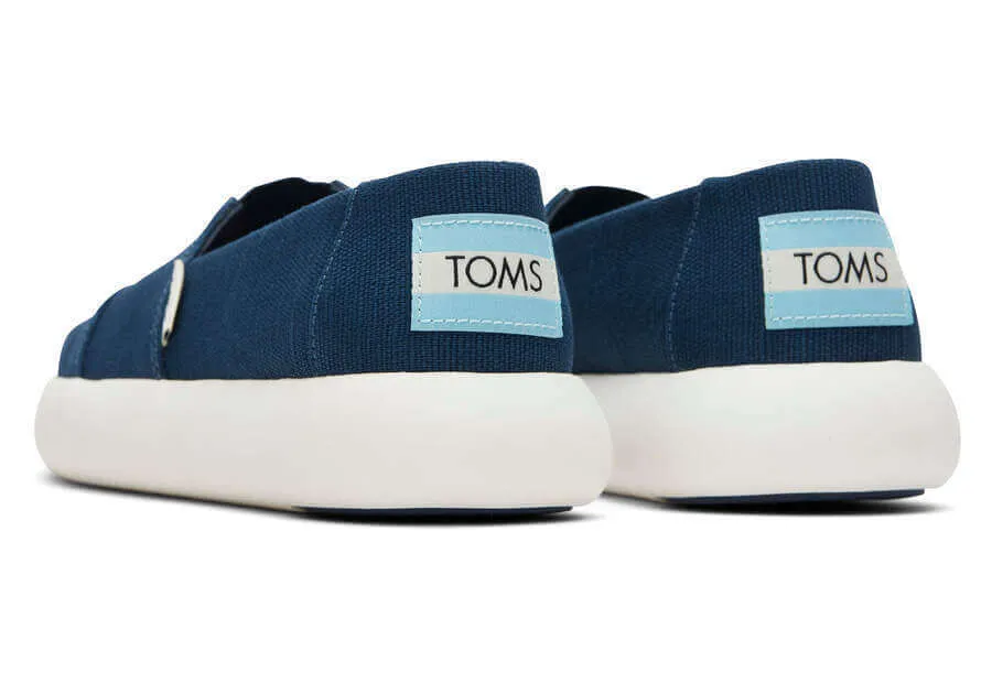 TOMS Womens Platform Alpargata - Blue