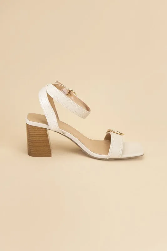 TREATY Buckle Sandal Heel