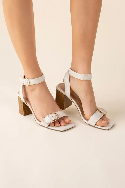 TREATY Buckle Sandal Heel