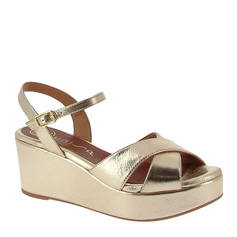 Unisa Krysi Gold Platform Heel