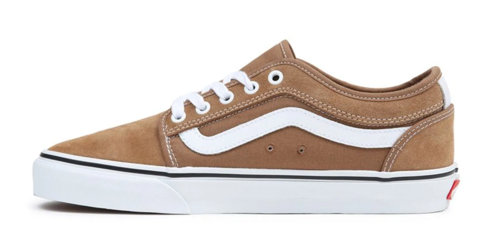 Vans Chukka Low Sidestripe Shoes - Tobacco Brown