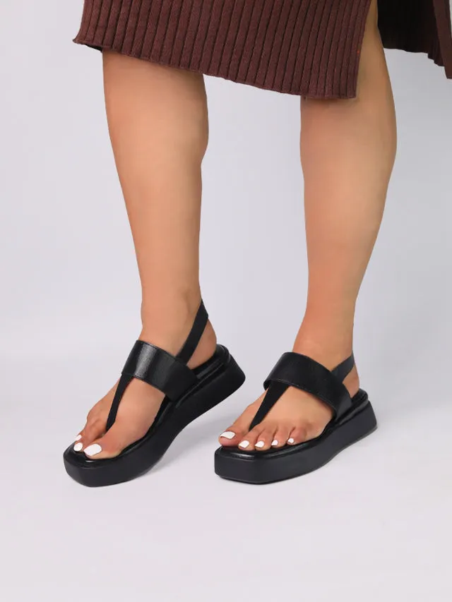 Wendy Black Flatform Heels